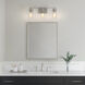 Serena 3 Light 21.5 inch Brushed Nickel Vanity Light Wall Light